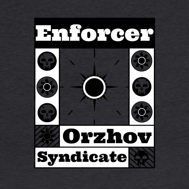 Orzhov Syndicate | Enforcer | MTG Guild Black & White on Grey Design by ChristophZombie